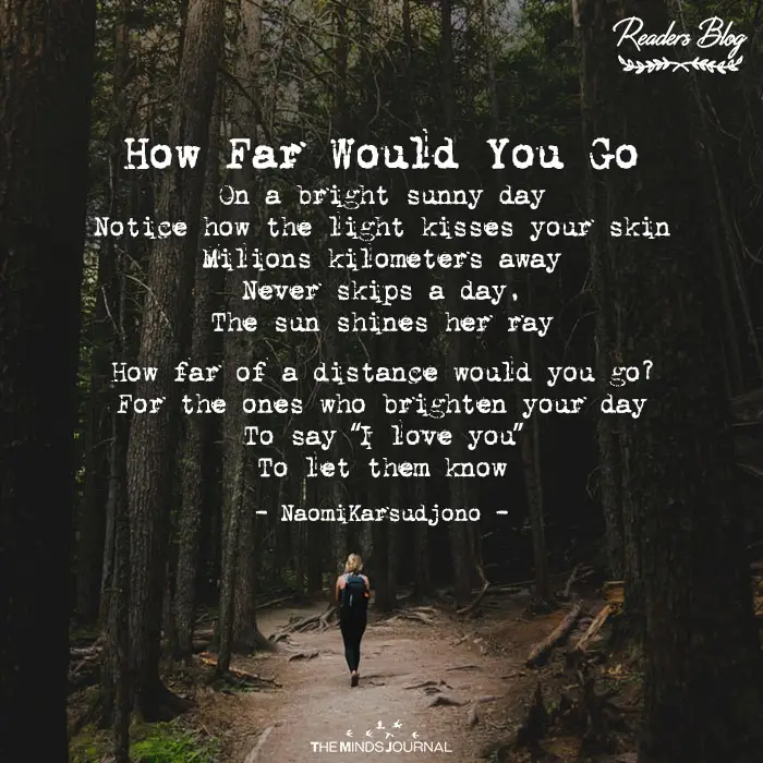 readers blog how far would you go