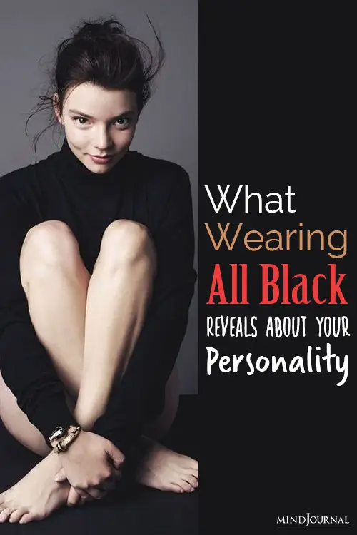 wearing black reveals your personality pin