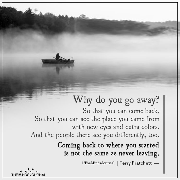 Why Do You Go Away? - Terry Pratchett Quotes