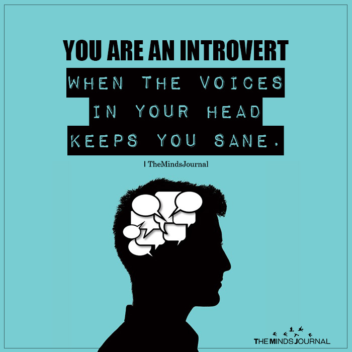 you are an introvert