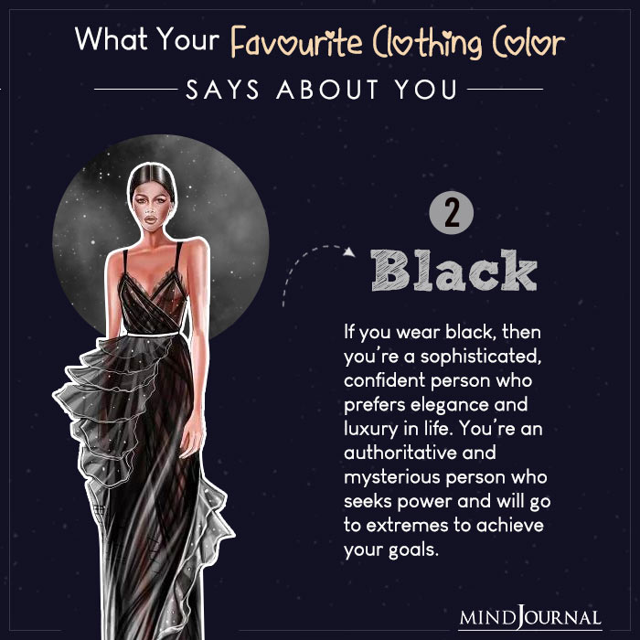 Favorite Clothing Color Says About You black