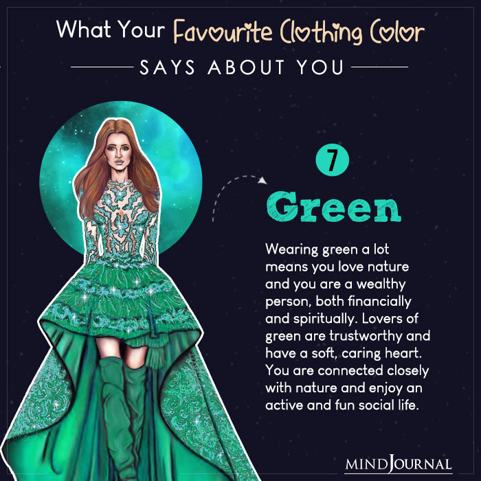 Favorite Clothing Color Says About You green