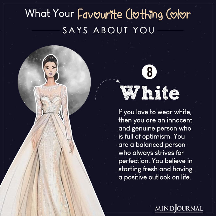 Favorite Clothing Color Says About You white