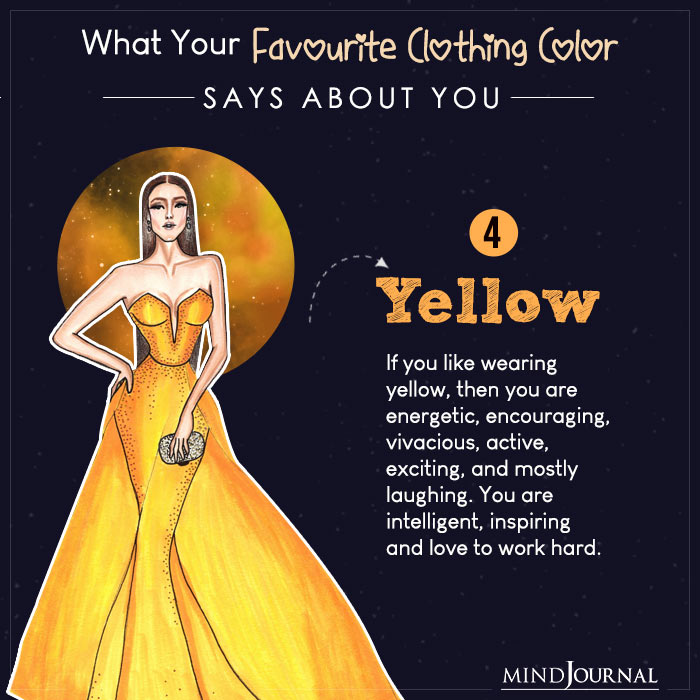 Favorite Clothing Color Says About You yellow