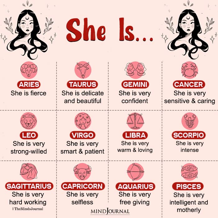 Her Personality Based On Her Zodiac Sign