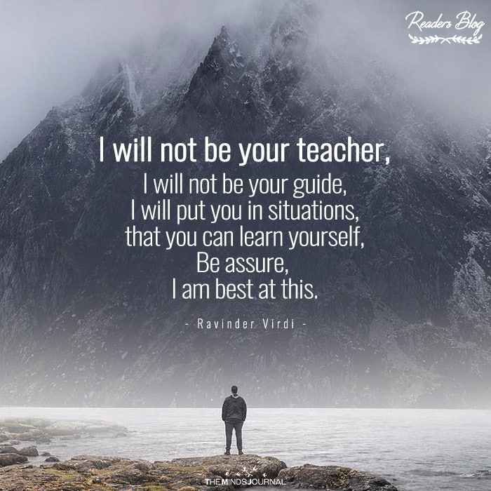 I Will Not Be Your Teacher