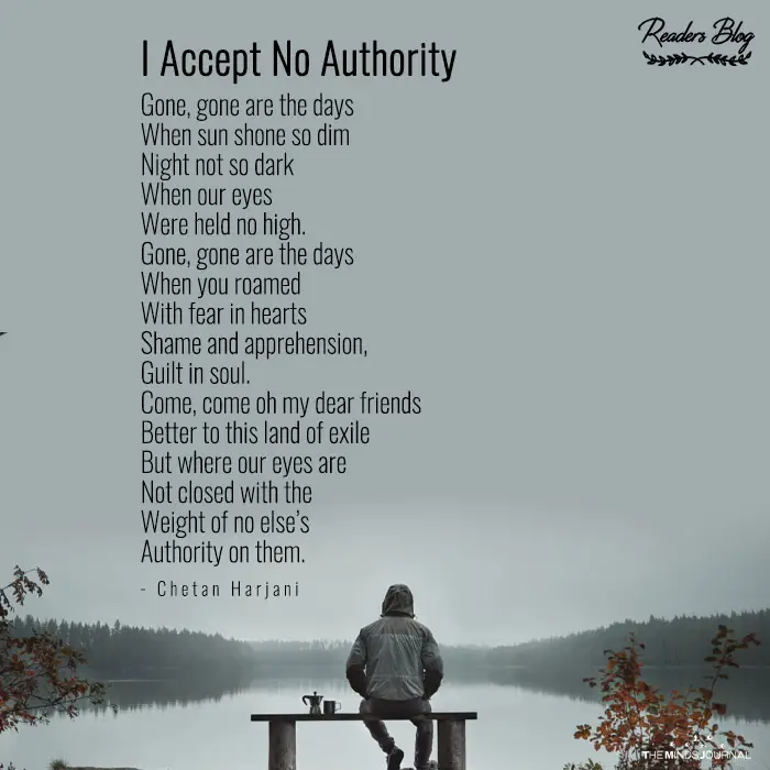 I Accept No Authority