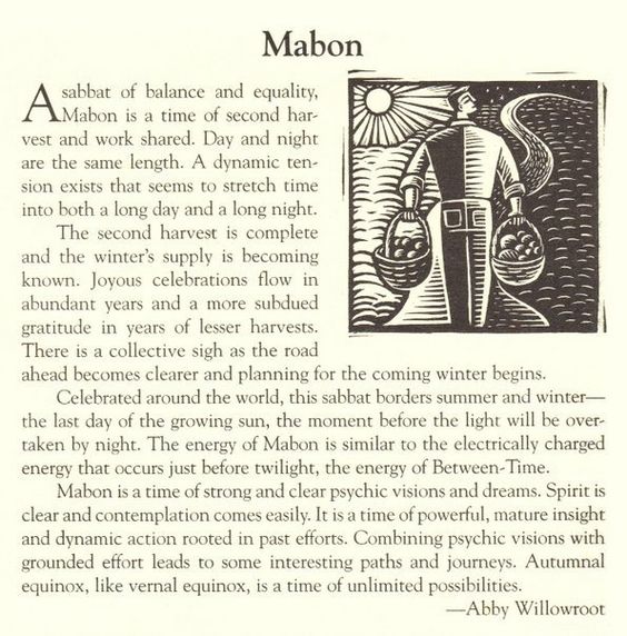 Mabon - wiccan holidays