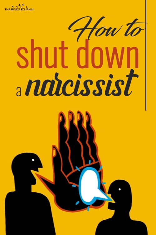 shut down a narcissist pin