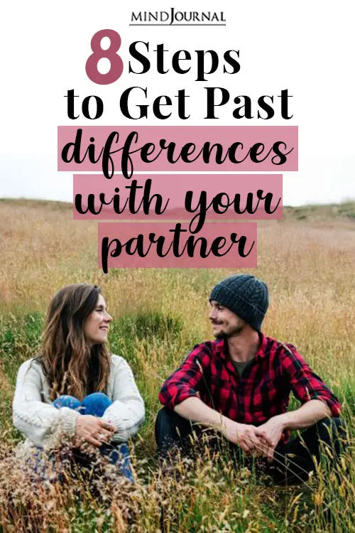 Steps Get Past Differences Partner pin