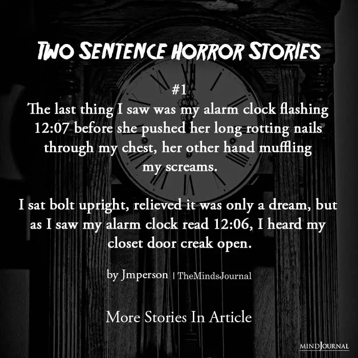 Scariest Two Sentence Horror Stories
