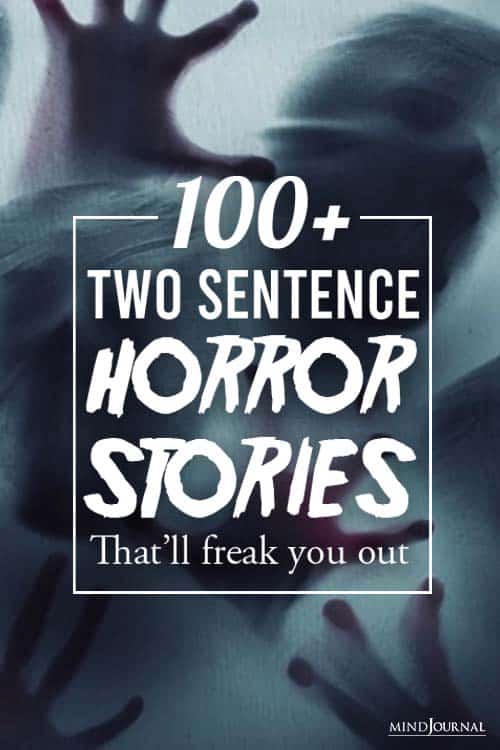 Two Sentence Horror Stories pin