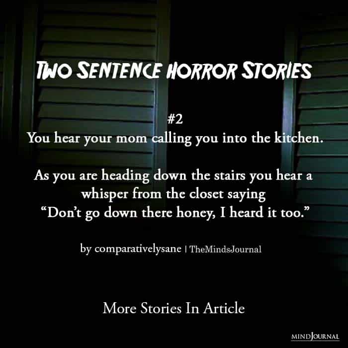 Two Sentence Horror Stories