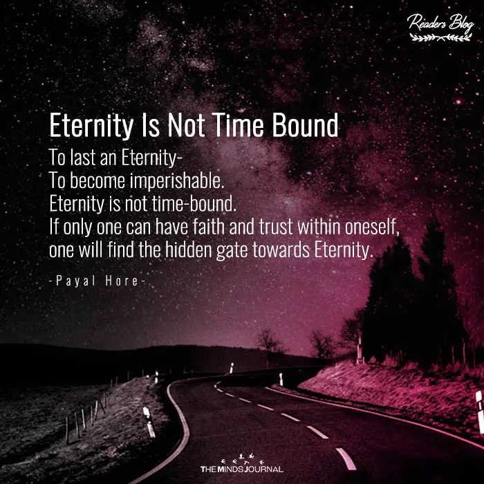 Eternity Is Not Time Bound