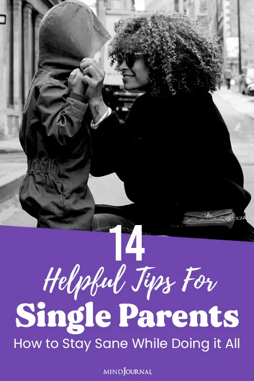 Helpful Tips Single Parents pin