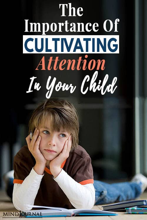 Importance Cultivating Attention in Child pin