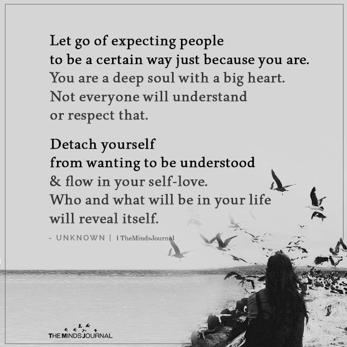 Let Go of Expecting People
