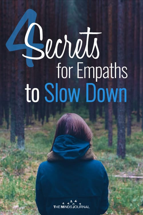 4 Secrets for Empaths to Slow Down pin