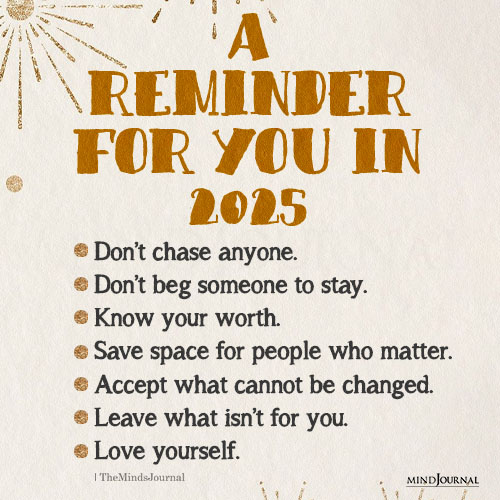 A Reminder For You In 2025
