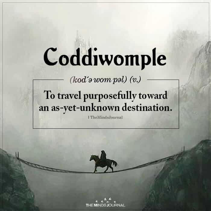 Coddiwomple
