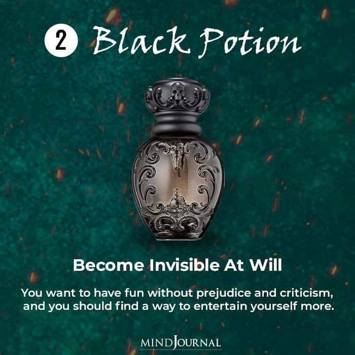 Potion Drink Your Choice Reveals Soul Craves Black potion