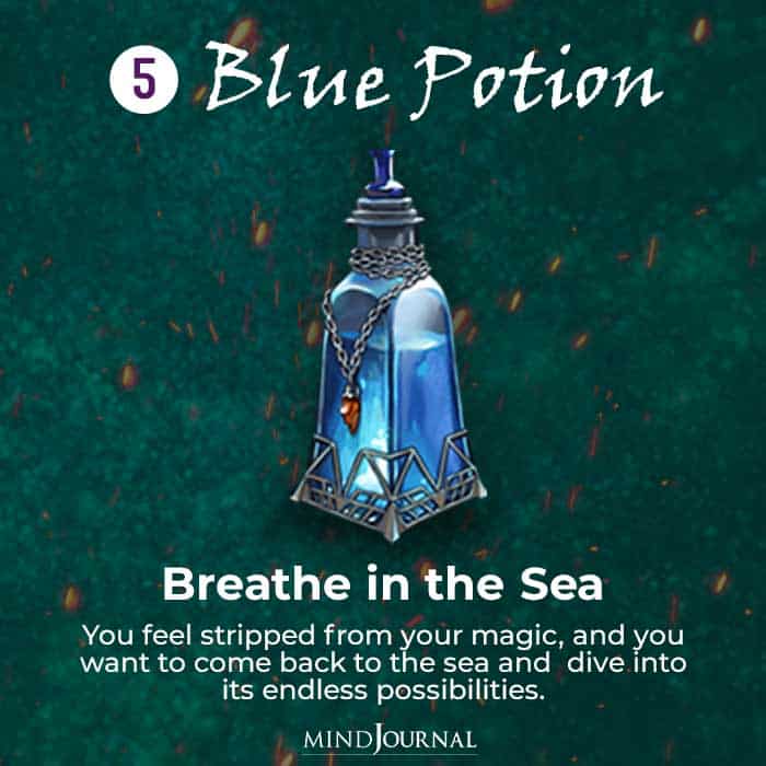 Potion Drink Your Choice Reveals Soul Craves Blue potion