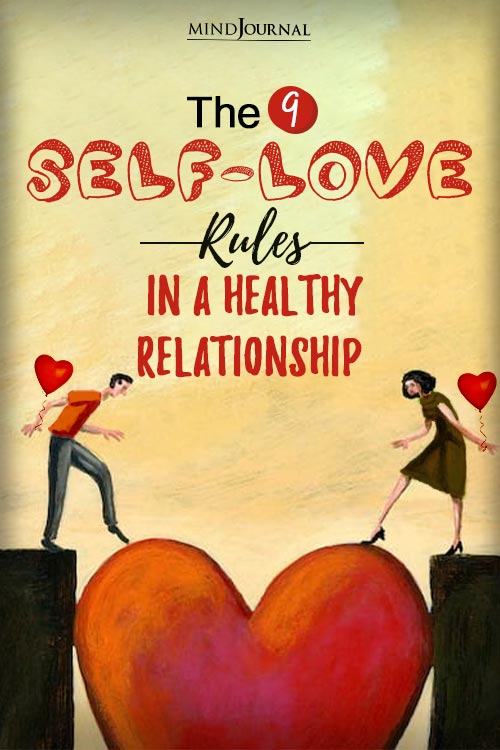 Self Love Rules Healthy Relationship pin
