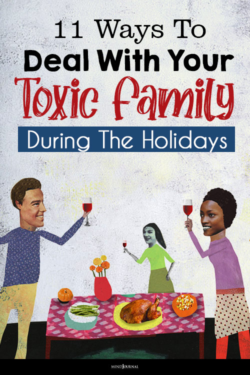 deal with your toxic family during the holidays pin