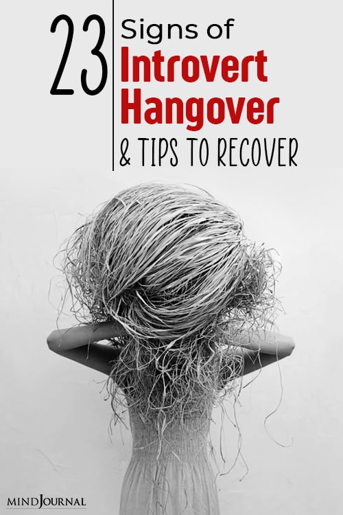 signs of introvert hangover pin