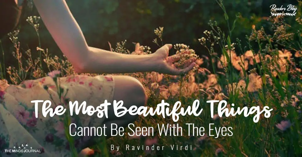 The Most Beautiful Things Cannot Be Seen With The Eyes