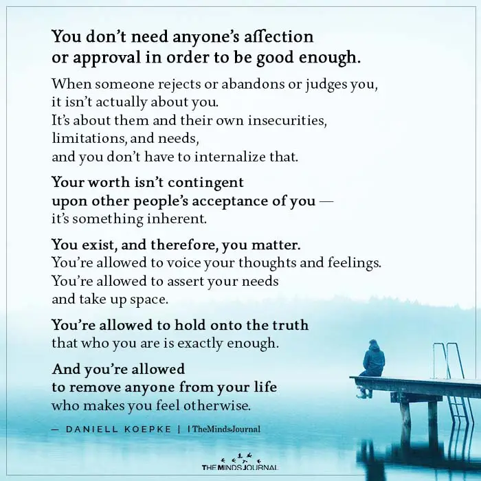 You Do Not Need Anyone’s Affection - Daniell Koepke Quotes