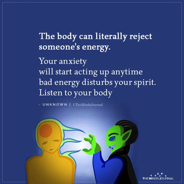 The Body Can Literally Reject Someone's Energy