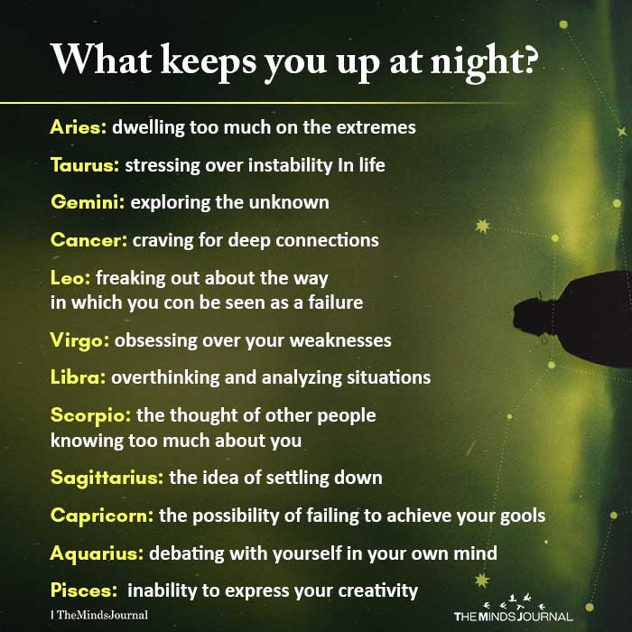 What Keeps You Up at Night