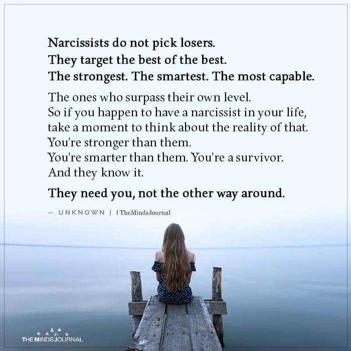 Narcissists Do Not Pick Losers Narcissists Quotes