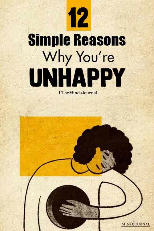 reasons you are unhappy pin