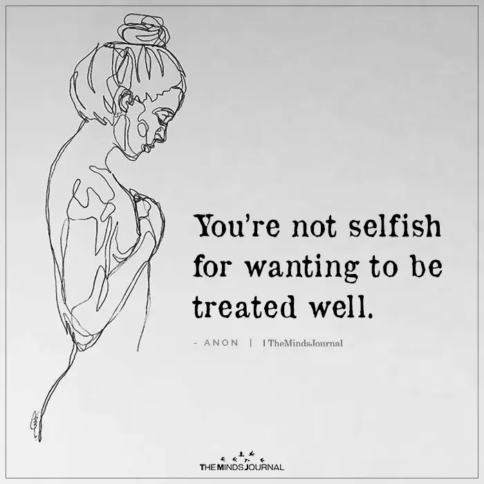 You Are Not Selfish