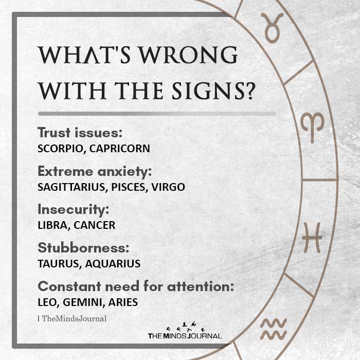 What's Wrong With The Signs? Trust Issues: Scorpio, Capricorn