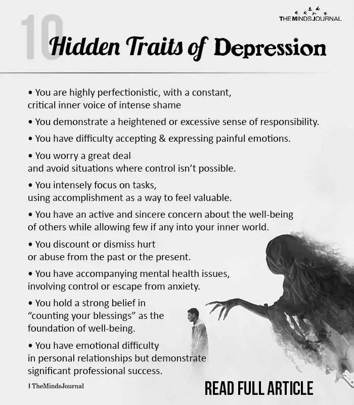 Hidden Traits Of Depression