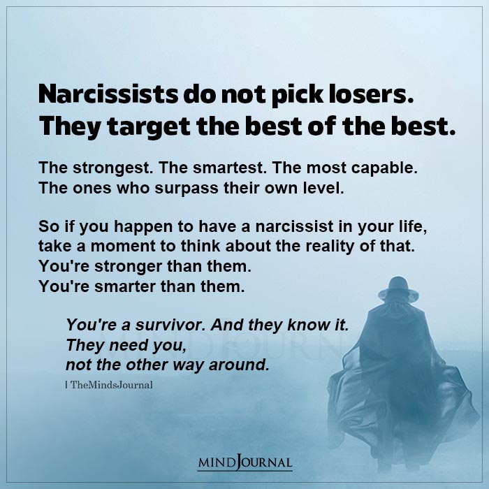 Narcissists Do Not Pick Losers