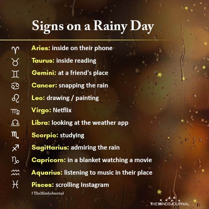 Signs on a Rainy Day