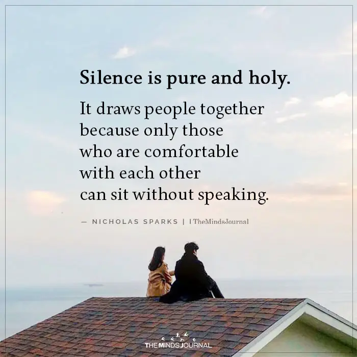Silence is Pure and Holy