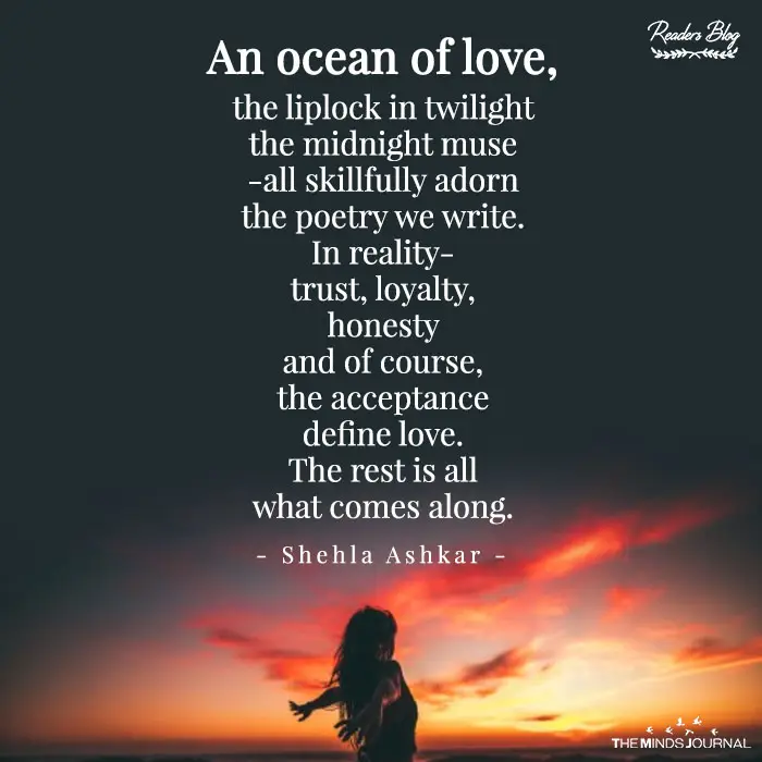 An ocean of love,