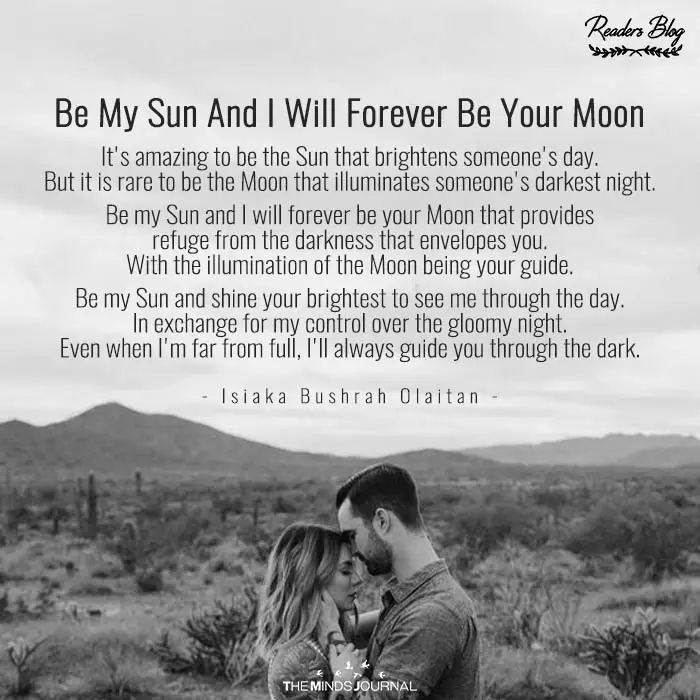 Be My Sun And I Will Forever Be Your Moon