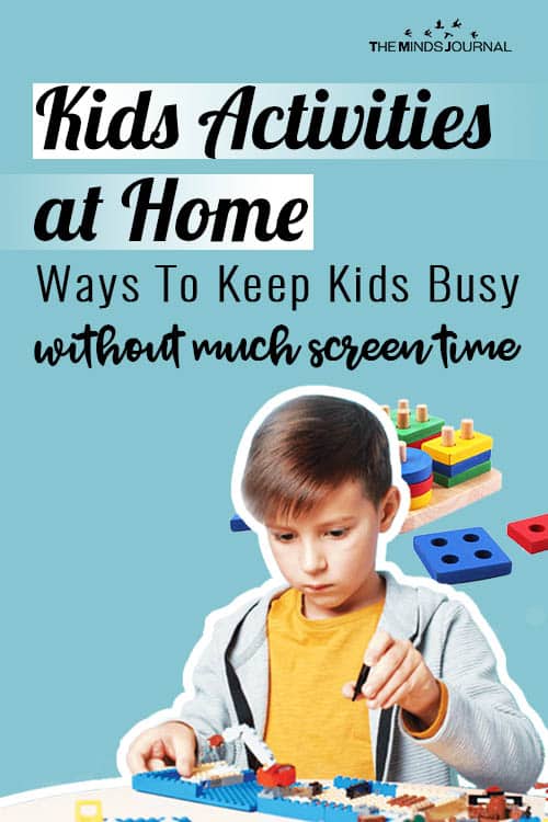 Kids Activities at Home: Ways To Keep Kids Busy Without Much Screen Time