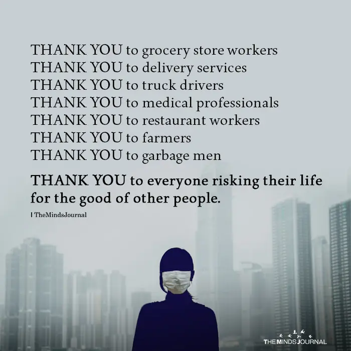 Thank You To Grocery Store Workers