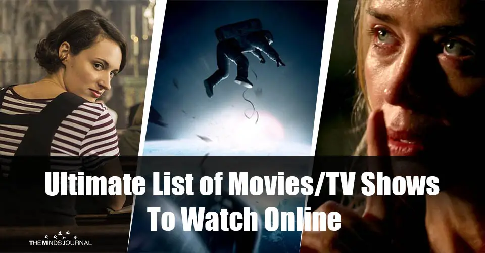 The Ultimate List of Movies/TV Shows To Watch Online