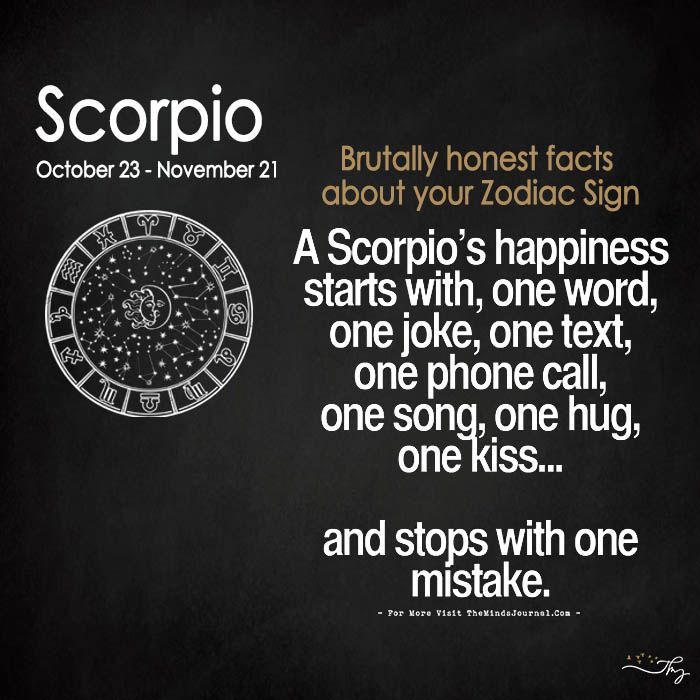 Personality Traits Of Scorpio