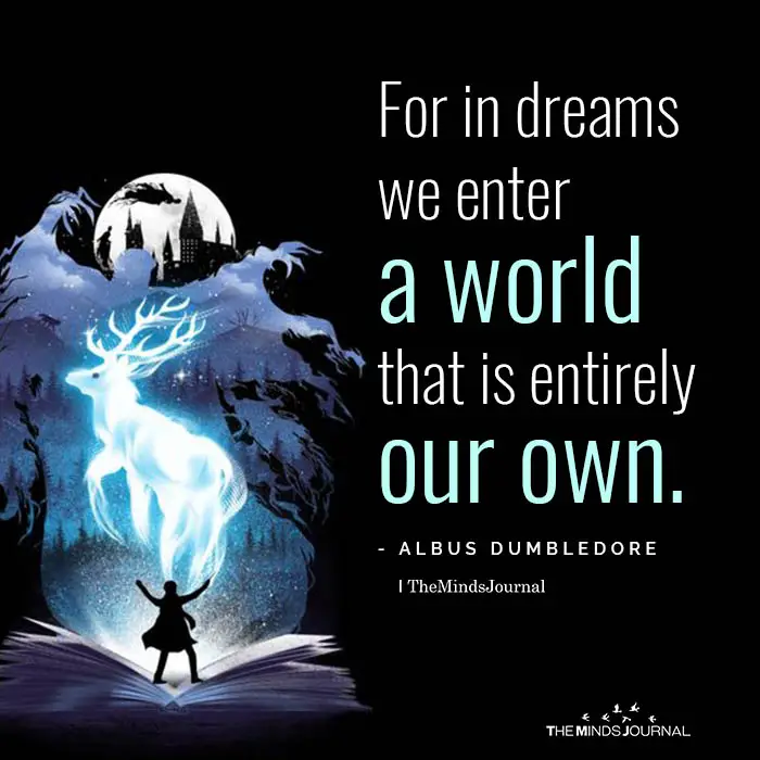 For In Dreams We Enter A World That Is Entirely Our Own