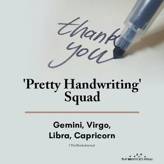 'Pretty Handwriting' Squad