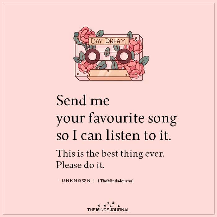 Send me your favourite song